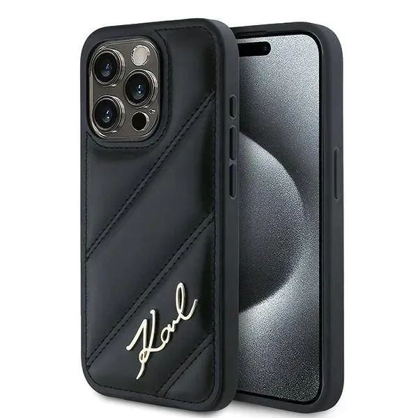 etui-karl-lagerfeld-diagonal-quilted-script-na-iphone-15-pro-max-czarne-stan-nowy