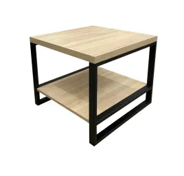 lawa-stolik-z-polka-60cm-loftowy-sonoma-metal-nogi