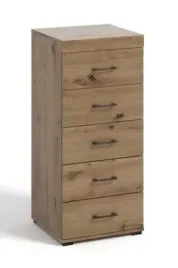 komoda-50cm-dab-artisan-waska-wysoka-5-szuflad-d-3