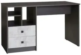 szare-biurko-2-szuflady-130-cm-mlodziezowe-t18