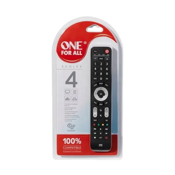 one-for-all-urc7145-smart-control-universal-remote-control-4-devices-stan-nowy-kolor-czarny