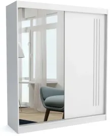 szafa-160-cm-biala-mat-lustro-listwy-przesuwna-ml
