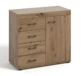 komoda-100-cm-dab-artisan-4-szuflady-drzwi-d-2