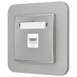 gniazdo-internetowe-rj45-1x-z-ramka-zaokraglona-seria-mini-kolor-srebrny