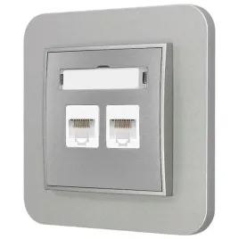 gniazdo-internetowe-rj45-2x-z-ramka-zaokraglona-seria-mini-kolor-srebrny