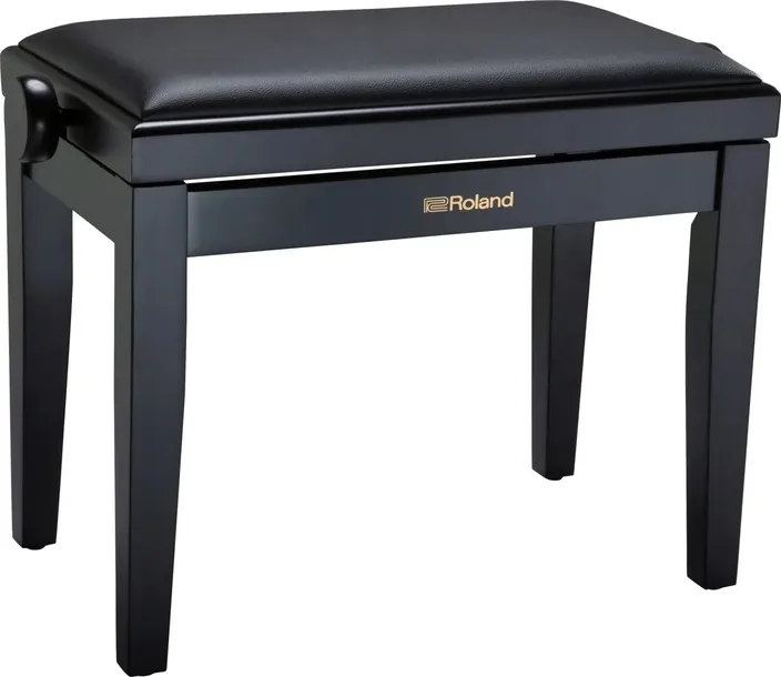 ROLAND RPB-200BK DREWNIANA ŁAWA DO PIANINA CZARNA MATOWA SIEDZISKO WINYL