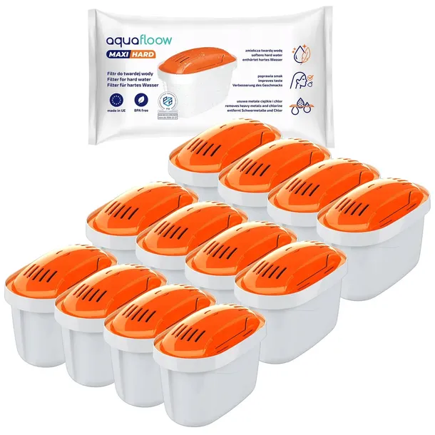 12 filtr AquaFloow do dzbanek filtrujący Brita Marella Elemaris twarda woda