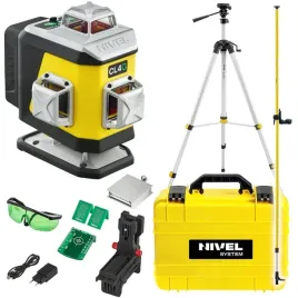 Zdjęcie produktu Laser krzyżowy CL4G + Statyw SJJ-M1 EX + Tyczka LP-36 - Nivel System ZESTAW