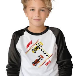 pizama-dziecieca-czarna-wyscigi-formula-1-imie-samochody-wzory-152-cm