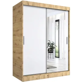 szafa-dwudrzwiowa-150cm-artisan-bialy-lustro-mkp