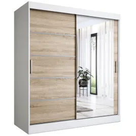 szafa-przesuwna-180-cm-biala-sonoma-lustro-mkp
