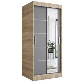 szafa-przesuwna-90cm-sonoma-antracyt-lustro-mkp