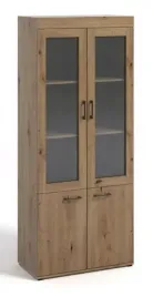 witryna-ze-szklem-80-cm-dab-artisan-polki-d-6