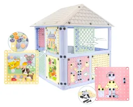 domek-dla-dzieci-interaktywny-manipulacyjny-montessori-rozowy