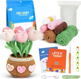 zestaw-szydelkowanie-diy-prezent-dla-dziecka-kwiaty-bukiet-szablon-nauka