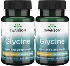 2-sztuki-glycine-ajipure-glicyna-500mg-60kaps-swanson-koncentracja-pamiec