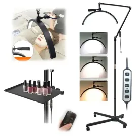 lampa-led-kosmetyczna-bezcieniowa-do-makijazu-paznokci-rzes-statyw-jezdny
