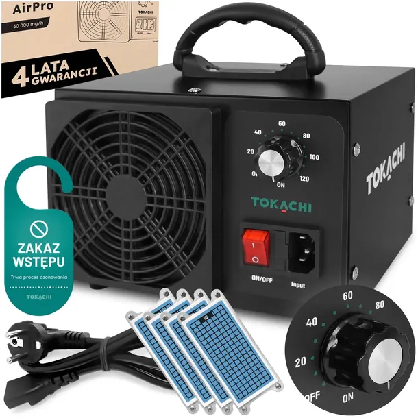GENERATOR OZONU OZONATOR 60g/H MOCNY OCZYSZCZACZ STERYLIZACJA DEZYNFEKCJA