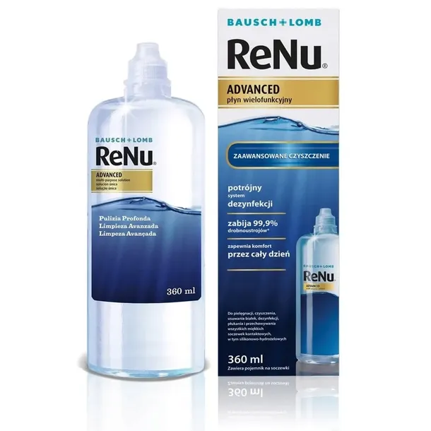 Płyn do soczewek miękkich ReNu Advanced 360 ml