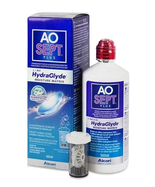 Płyn do soczewek Aosept Plus Hydraglyde 360 ml
