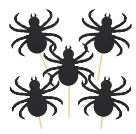 toppery-na-tort-babeczki-5-szt-na-wykalaczce-pajak-pajaki-czarne-halloween