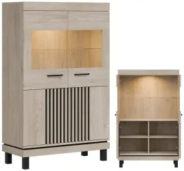 witryna-niska-gablota-szklana-do-salonu-sypialni-dab-lamele-loft-mati-mi06