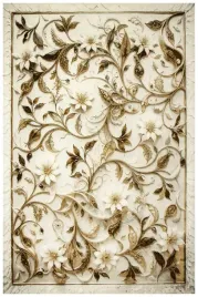 200x290-cm-dywan-w-kwiaty-bezowy-braz-krem-szary-dwupoziomowy