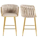 krzeslo-hoker-bezowy-przeplatany-zlote-nogi-glamour-do-salonu-welurowy