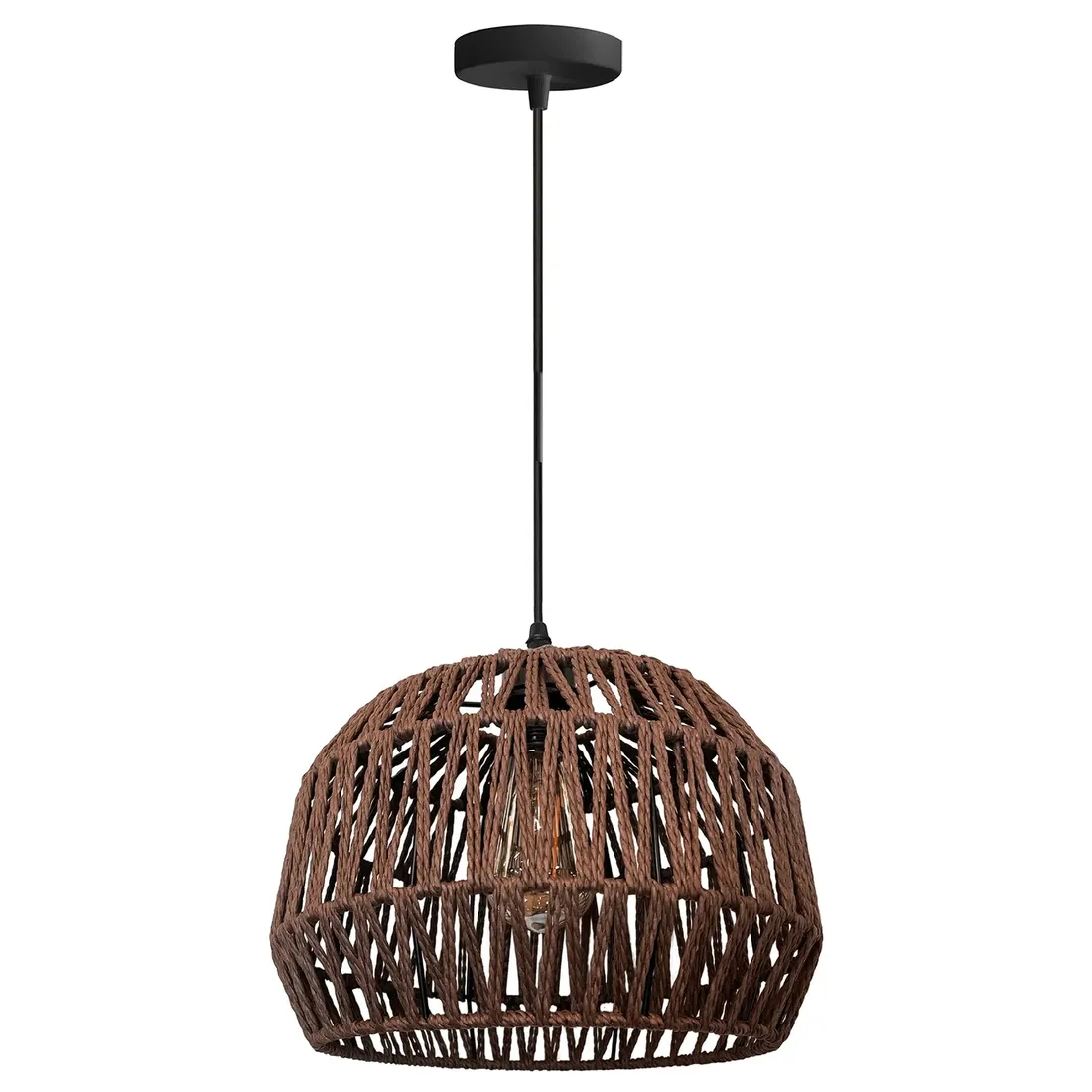 lampa-wiszaca-boho-naturalna-brazowa-sznurek-jutowy-toolight-stan-nowy