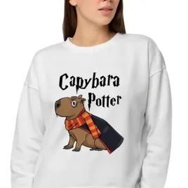 bluza-damska-biala-prezent-na-urodziny-dla-fana-capybara-potter-wzory-m
