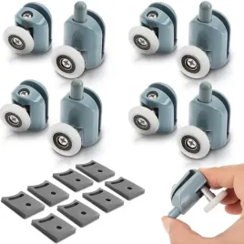 8x-komplet-rolek-do-kabiny-prysznicowej-8-szt-kolka-23-mm-zestaw