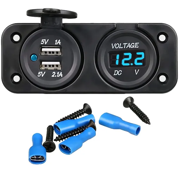 dodatkowy-panel-gniazdo-2x-usb-2a-woltomierz-2w1-do-samochodu-typ-samochodu-4x4-suv-autobusy-samochody-ciezarowe-samochody-dostawcze-samochody-kempingowe-samochody-osobowe