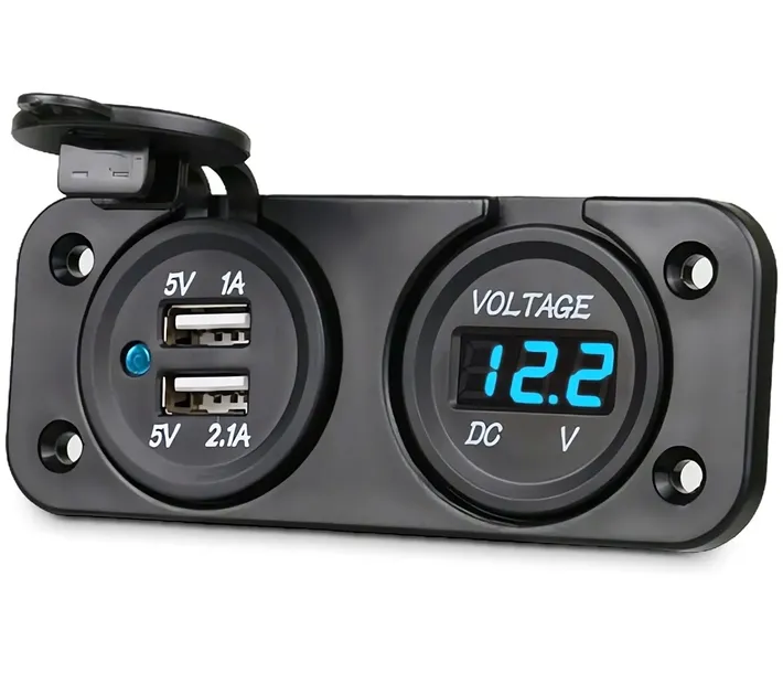 dodatkowy-panel-gniazdo-2x-usb-2a-woltomierz-2w1-do-samochodu-producent-czesci-me-premium