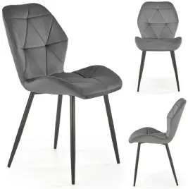krzeslo-tapicerowane-welurowe-metalowe-pikowane-popielate-czarne-k453-loft
