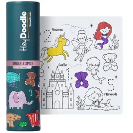 hey-doodle-mata-silikonowa-do-kolorowania-a4-bajkowe-krolestwo