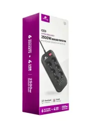 listwa-zasilajaca-przedluzacz-spacetronik-sr-204-6ac-4usb-szybkie-ladowanie