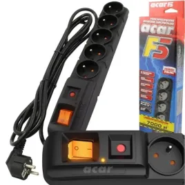 acar-f5-przedluzacz-listwa-zasilajaca-antyprzepieciowa-5-gniazd-5m-czarna