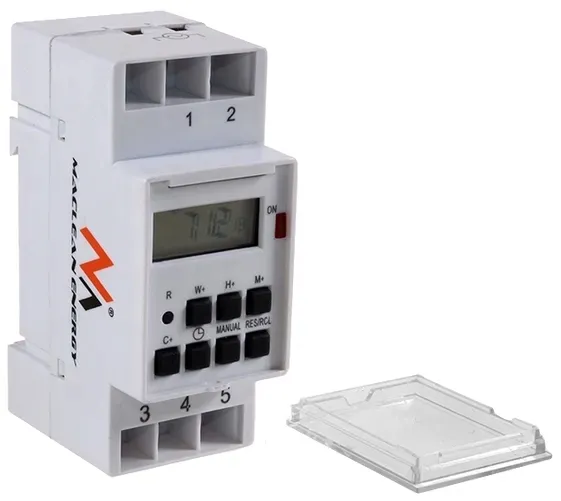 timer-programator-czasowy-na-szyne-din-tygodniowy