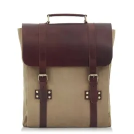 polski-plecak-meski-vintage-skora-plotno-bezowy-na-laptopa-belveder-bt31