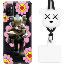 etui-do-oppo-a53s-sznurek-nakladka-smycz-white-misie-marsh-sztuka-art-wzory