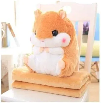 maskotka-kocyk-zestaw-3w1-przytulanka-chomik-prezent-koc-poduszka-kolor-niebieski