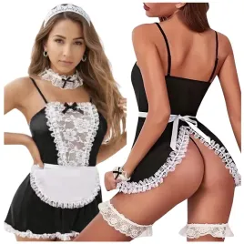 seksowny-komplet-pokojowki-czarny-sexy-bielizna-damska-koronkowa-stroj-s