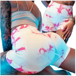 legginsy-damskie-sportowe-spodenki-push-up-rozowe-wysoki-stan-kolarki-s