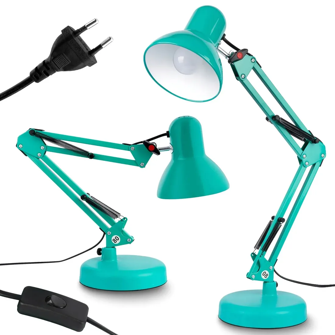lampka-biurkowa-kreslarska-led-regulowana-szkolna-e27-mietowa