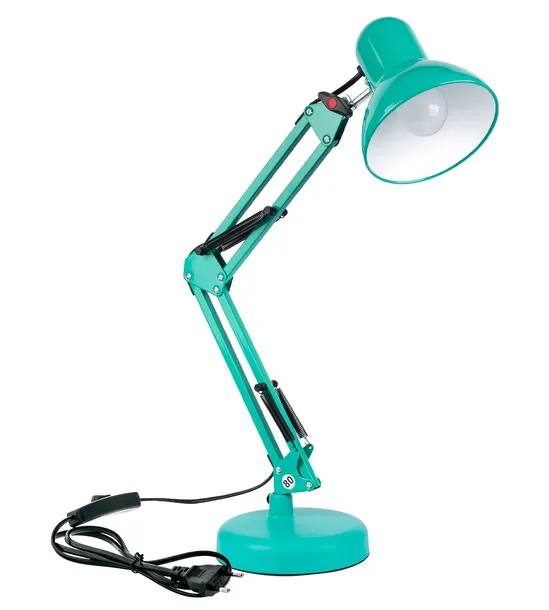 lampka-biurkowa-kreslarska-led-regulowana-szkolna-e27-mietowa-kolor-bialy