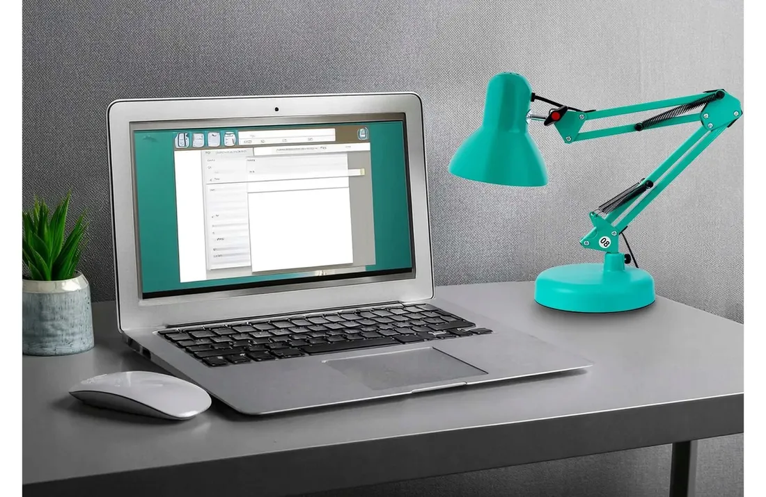 lampka-biurkowa-kreslarska-led-regulowana-szkolna-e27-mietowa