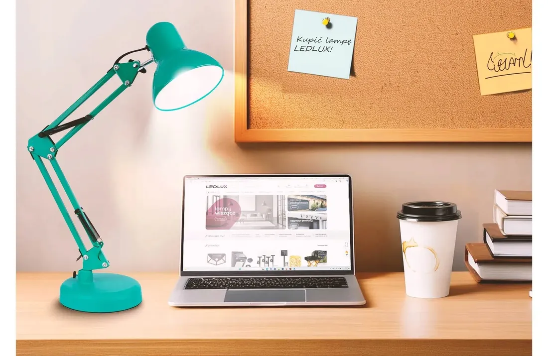 lampka-biurkowa-kreslarska-led-regulowana-szkolna-e27-mietowa-stan-nowy