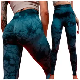 legginsy-damskie-push-up-getry-turkusowe-leginsy-wysoki-stan-l