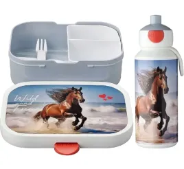 mepal-lunchbox-sniadaniowka-bidon-horse-wild-kon-zestaw-dziecka-z-koniem