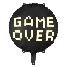 balon-foliowy-okragly-game-over-czarny-45-cm
